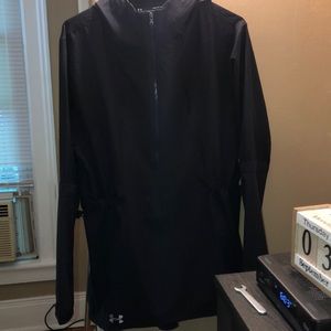 Under Armour black 3/4 zip pullover windbreaker